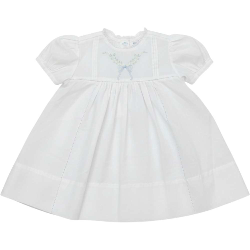 Feltman Brothers Dress Baby 9M White Embroidered Lace Heirloom Vintage Style